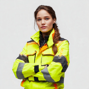 Chaqueta de Trabajo para Mujer, con Bolsillo Grande en el Pecho, Sudadera con Capucha de Seguridad, Chaqueta de Invierno con Capucha para Trabajo, Venta al Por Mayor - Product Image 5