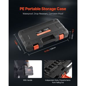 Set di 34 Pezzi di Bussole Torx a Stella e Antimanomissione T6-T70 in Acciaio Legato S2 Cr-V con Attacco da 1/4, 3/8, 1/2 Pollici - Product Image 6