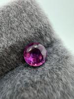 Zehra Gems Schmuck BS107 6MM Natürlicher Purpurrosa Saphir Brillantschliff 1,00 Karat Farbspiel Ceylon Loser Edelstein Facettiert für