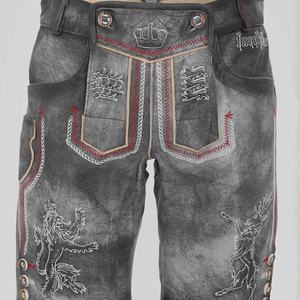 Lederhosen-manguera corta de cuero para hombre, personalizada, bávaro - Product Image 1