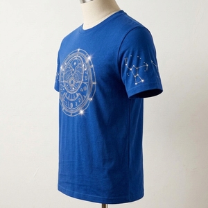 Camiseta de Verano 2026 para Hombre, Corte Regular, Manga Corta, Diseño con Pedrería, Brillo, Cristales y Diamantes, 100% Algodón - Product Image 3