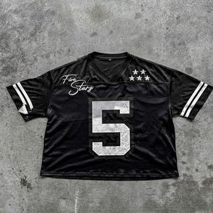 Camiseta Deportiva Personalizada para Hombre, de Secado Rápido, Cuello en V, Bordada, de Malla, para Béisbol, Fútbol, Baloncesto, Unisex - Product Image 1