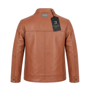Premium kids leather jacket with lightweight comfort stylish appearance durable quality and reliable warmth for outdoor - Product Image 2