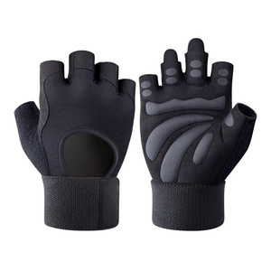 Guantes de Gimnasio Acolchados Transpirables, Medios Dedos, Antideslizantes, para Levantamiento de Pesas, Fitness, Ejercicio, Protección de Palmas - Product Image 5