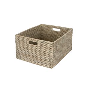Durable Handwoven Rectangular Rattan Basket for Organizing Household Supplies and Wholesale Distribution - Product Image 3