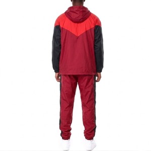 Direct Factory Mens Two Tone Hooded Windbreaker <b>Tracksuit</b> Athletic Training Suit Lightweight Sports Jogger Set Custom Design - Product Image 6