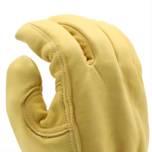 Gants de travail en cuir de vachette pleine fleur de qualité AB, robustes, pour jardinage et sécurité, prix de gros, en vente en ligne - Product Image 4