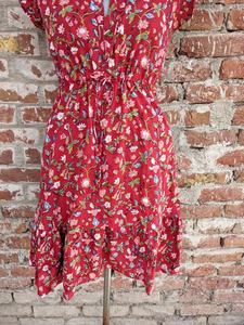 Hand Block Printed Dress boho short dress Indian cotton <b>gauze</b> Dress Halter Neck Floral Print Short Mini Dress For Women - Product Image 4