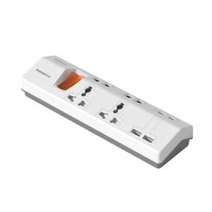 Regleta de enchufes eléctrica con 4 puertos USB de carga rápida, novedades 2026, PRIMA, protector contra sobrecarga, enchufe múltiple - Product Image 1