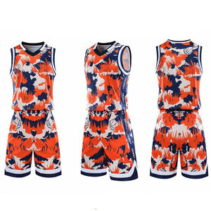 Ensemble de maillots de basket-ball sans manches respirants à motif uni, personnalisés ODM/OEM, en polyester, de haute qualité, pour équipes sportives - Product Image 1
