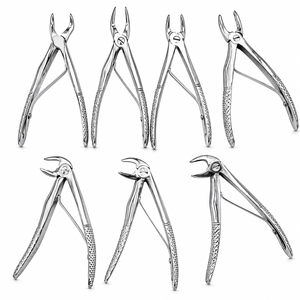 Kit de Extracción Dental de 7 Piezas, Pinzas Pediátricas de Acero Inoxidable, Juego de Instrumentos para Extracción de Dientes en Niños, para Uso en Clínicas Dentales - Product Image 2