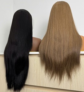 Caliente 100% alta calidad Full HD encaje frontal Peluca de cabello humano hueso recto suizo crudo Remy vietnamita virgen humano - Product Image 5