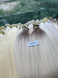 Extensiones de Cabello Virgen Vietnamita de Hanoi, 100 Gramos, Liso Natural, Puntas Completas, Doble Trama, Color Piano, ¡Gran Venta! - Product Image 3