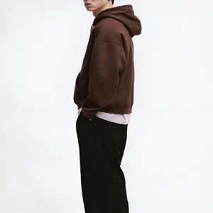 Sudaderas con Capucha Oversize de Alta Calidad para Hombre, con Bloques de Color, de Algodón y Felpa, Estilo Casual Urbano, Venta al por Mayor OEM - Product Image 2