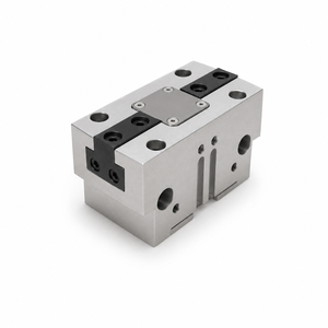 HGPT HGPT-40-A-B-F-G1 Bloc de fixation en acier usiné CNC avec inserts noirs et trous de montage, services d'usinage de Chine - Product Image 4
