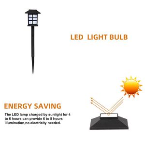 Spedizione Gratuita 6 Lanterne Solari a LED Bianche per Cortile e Giardino Esterno Alimentate a Batteria DC YJ - Product Image 4