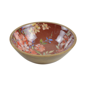 Frutero Esmaltado, Ideal para Hoteles y Restaurantes, Diseño Decorativo, Tazón de Madera para Ensaladas - Product Image 4
