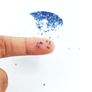 Zafiros azules de Ceilán naturales sin tratar ni calentar, calibrados en forma redonda de 1 mm, piedras preciosas de zafiro azul redondas sueltas naturales para joyería. - Product Image 1