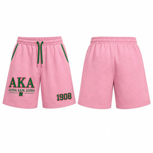 Shorts Alpha Kappa Alpha para Mujer, Ropa de Sororidad Griega, Shorts Cómodos e Informales para Fitness, Verano y Uso Diario - Product Image 1