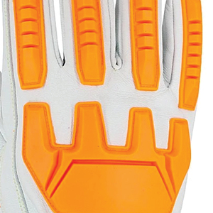 Guantes de nitrilo personalizados con logo, 10 mil, duraderos, con puño de seguridad, protección contra impactos y vibraciones TPR, nivel 1, transpirables - Product Image 2
