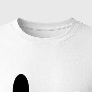 Women's 100% Cotton Long-Sleeved Regular Fit Knitted <b>Plain</b> Dyed T-Shirt Eco-Friendly <b>White</b> Tops Solid Breathable Anti-Wrinkle - Product Image 5