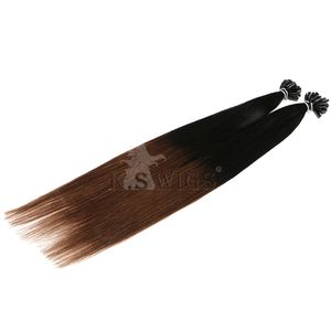 Extensiones de Cabello KSWIGS, Cabello Chino Virgen Remy con Queratina, Puntas Pre-Adheridas, Doble Trama, Ondulado Suelto y Liso, de Lujo - Product Image 3