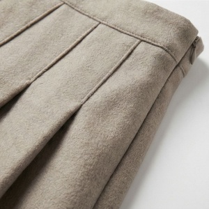 Women <b>Pleated</b> <b>Mini</b> <b>Skirt</b> Solid Color Regular Waistline Woven Polyester Casual All Seasons Style - Product Image 5