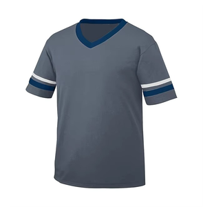 Camiseta de Fútbol Sublimada para Hombre, Cuello Redondo, Manga Corta, Poliéster que Absorbe la Humedad, Ropa Deportiva para Todas las Temporadas, Diseño con Bloques de Color - Product Image 2