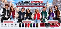 Blousons universitaires en satin d'hiver haut de gamme, broderie personnalisée, doublure matelassée chaude, pour hommes et femmes, vêtements d'extérieur de style Letterman pour équipes sportives