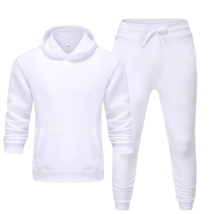 Customized Men's Hooded Solid Heavyweight Anti-Bacterial 2-Piece Pullover Athletic Gym Jogging Men Tracksuits - Product Image 6