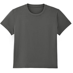 Camiseta de manga corta con cuello redondo y color personalizado para mujer, corte regular, ropa informal para mujer - Product Image 4