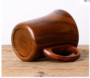 แก้วไม้ทำมือระดับพรีเมียม ทำจากไม้เนื้อแข็งธรรมชาติ สไตล์เรียบง่าย สำหรับเครื่องดื่มร้อนและเย็น เป็นมิตรกับสิ่งแวดล้อม - Product Image 3