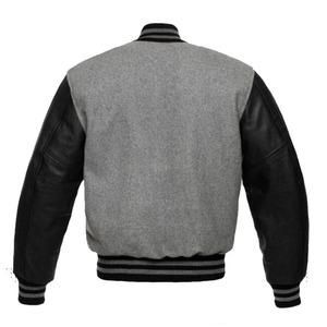 OEM Custom <b>Men's</b> Casual Wool Blend Embroidery Logo Stand Collar <b>Baseball</b> Varsity <b>Jacket</b> High Street Style Winter Outdoor - Product Image 5