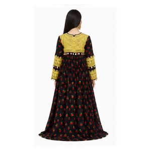 Vestido Tradicional Afgano Kuchi para Mujer, Estilo Indio, Maxi de Algodón, Corte Holgado, Salwar Kameez de Lino y Acrílico - Product Image 4