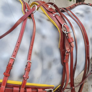 High Demand Leather Horse Harness <b>Set</b> | Premium Quality | Heavy Duty | Best Price 2026 Collection For Riding <b>Farming</b> & Training - Product Image 3