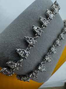 Collar con Borla de Moissanita, Plata de Ley 925, Joyería Fina de Lujo para Mujer, Collar con Colgante de Moda - Product Image 4