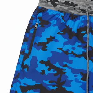 Short de sport pour homme à séchage rapide en maille 95% polyester, logo personnalisé OEM, cordon de serrage, double couche 2 en 1 - Product Image 6