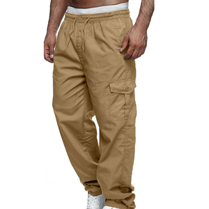 <b>Men</b> <b>Cargo</b> <b>Trousers</b> Custom Wholesale Casual Multi Pocket Streetwear Pants Elastic Waist OEM ODM Clothing Manufacturer Factory - Product Image 2