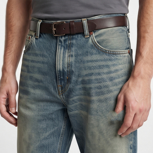 Manufacture <b>Drawstring</b> Waist Flare <b>Jeans</b> <b>Men</b> High Quality 100% Cotton Denim Flare Pants <b>Men's</b> Button Waist <b>Jeans</b> Flare - Product Image 3