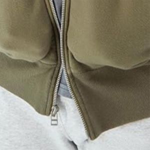Custom Logo Full Zip Hoodie Regular Fitness Digital Printing Waterproof Unisex Casual Streetwear Customizable <b>Men</b> Wholesale - Product Image 4