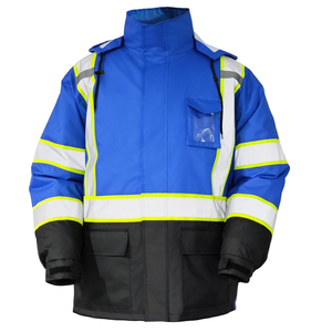 เสื้อแจ็คเก็ตสะท้อนแสงแบบ Hi-Vis ขายดี พร้อมกระเป๋าหลายช่องปรับได้ รุ่นใหม่ รับทำโลโก้ตามสั่ง มีจำหน่ายแล้ว - Product Image 1