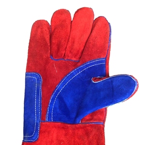 Gants de soudure en cuir de vachette de qualité supérieure, protection industrielle des mains, résistance au feu et à la chaleur, gants de barbecue - Product Image 5