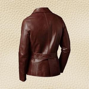 Men's <b>Leather</b> <b>Blazer</b> Genuine Real <b>Leather</b> Coat <b>Jacket</b> - Product Image 2