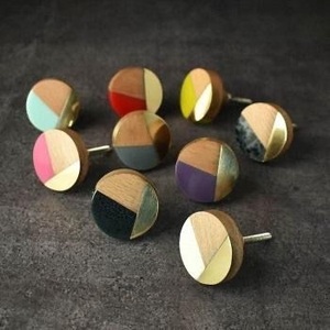 Perilla de madera y resina, herrajes de buen diseño para accesorios de hogar y cocina para exportación a precio mayorista - Product Image 2