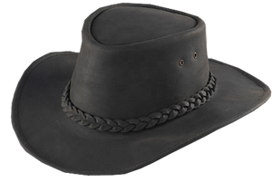 Top Quality Genuine Cow Leather <b>Hat</b> Black Color <b>Hat</b> USA - Product Image 2