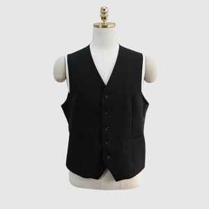 Costume 3 pièces noir tendance pour homme : Blazer, gilet et pantalon ajusté - Product Image 6