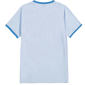 T-shirt à manches courtes pour homme, color block, respirant, en polyester, style adulte, pour l'été - Product Image 4