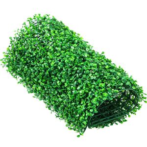 Pannelli per Siepe Artificiale in Bosso UV, 6 Pezzi, 50x50 cm, Sfondo in Erba Sintetica, Pannello Vegetale Artificiale Verde 4 cm - Product Image 2