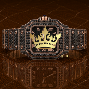 Men's Full Moissanite Diamond Watch Luxury Iced Out Bracelet <b>Wristwatch</b> - Product Image 1