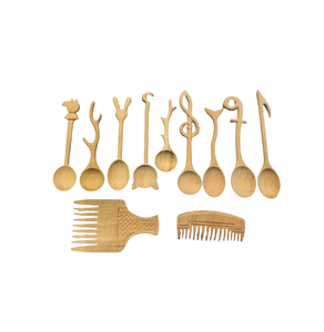 Juego de cuchara de espátula de madera de Acacia Natural de Vietnam para herramientas de cocina utensilios de cocina de madera hechos a mano juegos de utensilios de vajilla - Product Image 2